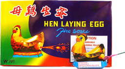 Hen Laying Egg (box of 24)